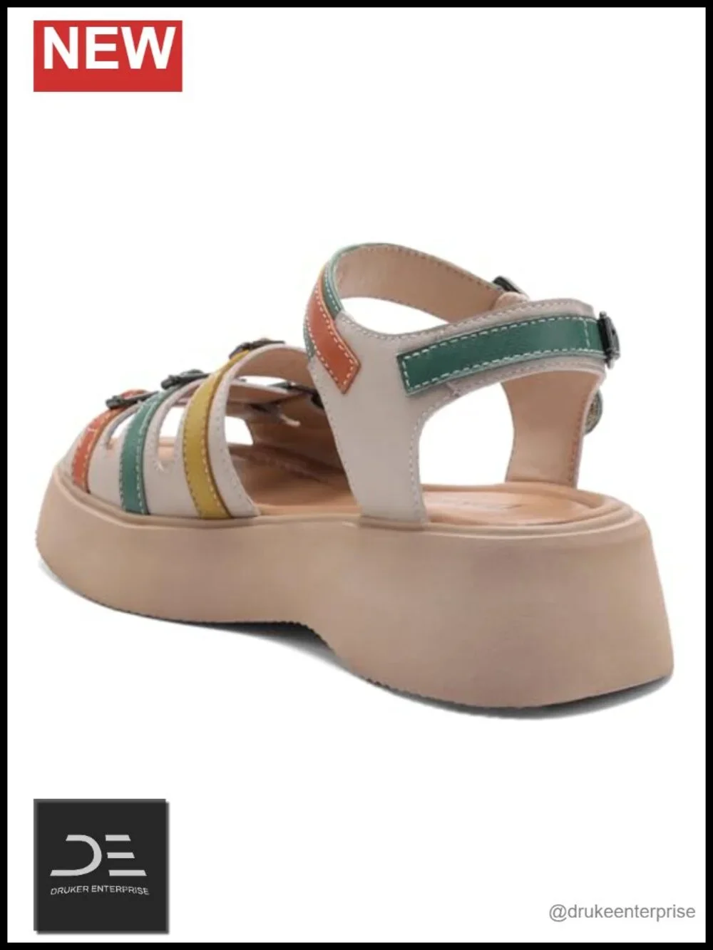 Women's Platform Wedge Sandals Non-Slip Open Toe Adjustable
